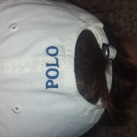 Polo Ralph Lauren Baseball Hat White Embroidered Logo - Picture 6 of 8